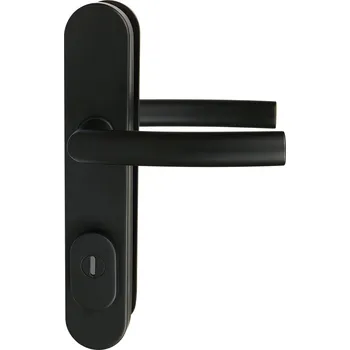 Dveřní kování RICHTER Bezpečnostní kování R.711.ZB.CE.TB4 (černá) Rozteč: 92 mm