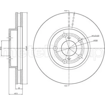Brzdový kotouč Brzdový kotouč METELLI 23-0512C