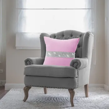 Povlak na polštářek Dekorační povlak na polštář GLAMOUR 404-10 šeříkový