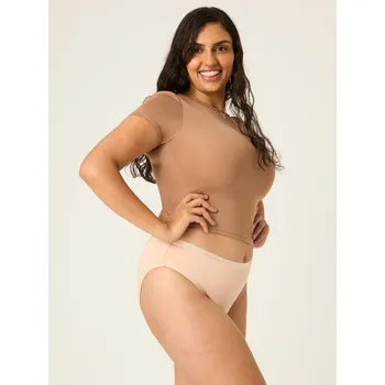 Menstruační kalhotky Menstruační kalhotky Modibodi Classic Bikini Moderate-Heavy Beige (MODI4008B) L