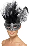 Smiffys 27557 Benátská maska s černým…