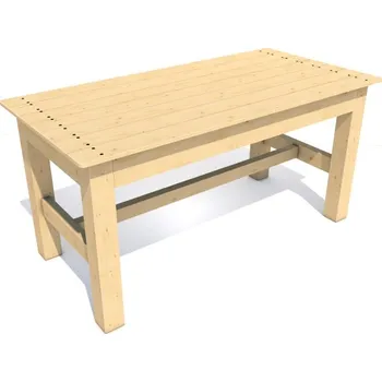 Zahradní stůl Dřevěný stůl Zuzana 160 x 79, 5x 79 cm - bez impregnace