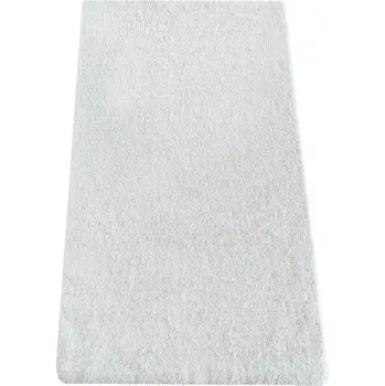 Koberec Kusový koberec KAMEL bílý Jednobarevný 2cm až 2,9cm KAMEL SHAGGY 20/20/150 80x150 Bílá