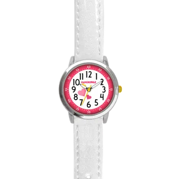 Módní doplněk CLOCKODILE Náramkové bílé třpytivé dívčí dětské hodinky HEARTS CWG5067 (CLOCKODILE Bílé třpytivé dívčí dětské hodinky HEARTS CWG5067)