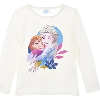 Disney - Frozen smetanové dívčí tričko Velikost: 104