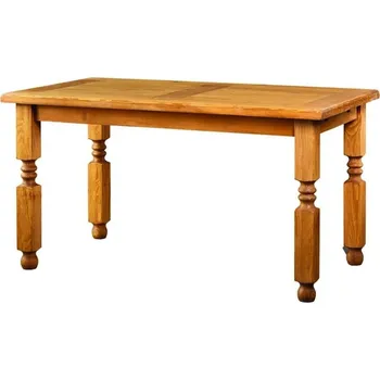 Jídelní stůl ARTEN (NANO Systems s.r.o.) Rustikální jídelní stůl POPRAD MES01A - borovice (světlý/tmavý vosk) ROZMĚR: (š/h/v) 120 x 80 x 76 cm