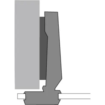 Závěs HETTICH Intermat 9904 na skleněné dveře Závěsy - typ/konstrukční situace: Naložený závěs