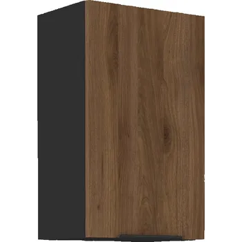 Kuchyňská linka Horní skříňka 45 G-72 1F Monza černá matná / ořech okapi