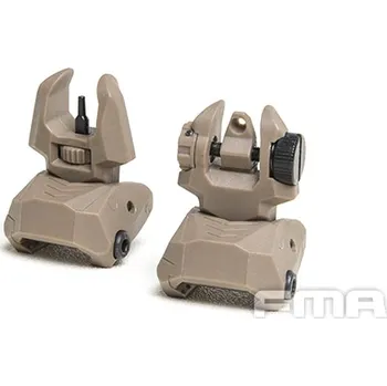 FMA Set polymerových sklopných RIS mířidel - Desert