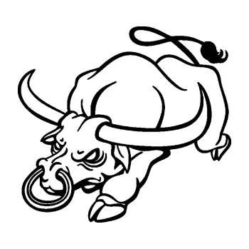 Samolepící dekorace SAMOLEPKA Býk 014 levá rozzuřený (01 - černá) NA AUTO, NÁLEPKA, FÓLIE, POLEP, TUNING, VLASTNÍ TEXT, TISK, AUTOSAMOLEPKY.cz, POLEPY, OBRÁZEK, LOGO, SAMOLEPKY