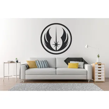 Samolepící dekorace Lepy.cz Samolepka na zeď Star Wars - Jedi Velikost (šířka x výška): 40x40cm, Barevná varianta: Světle červená