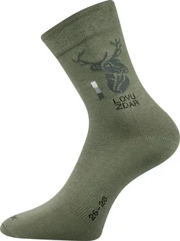 Pánské ponožky VoXX Lassy jelen zelené