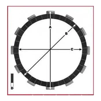 Spojka TRW MCC346-3 spojkové lamely