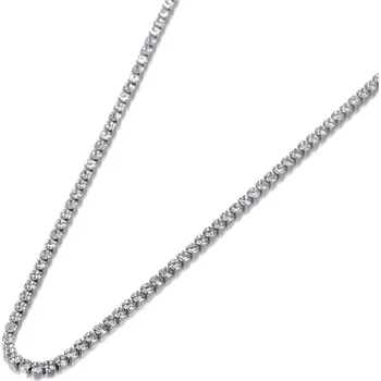 Náhrdelník B-TOP Tenisový náhrdelník z nerezové oceli choker se zirkony