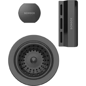 Granitový dřez Schock Viditelné části v barevném provedení Gunmetal 629308GUM