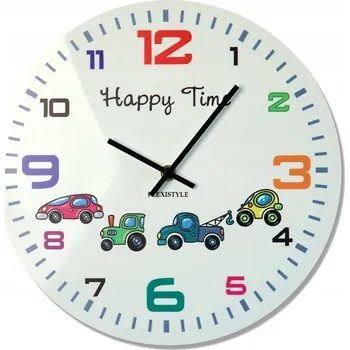 Hodiny Dětské hodiny na zeď s auty