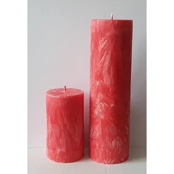 Svíčka Oltářní červená svíčka, Druh f) válec - průměr 6,7, výška 16 cm