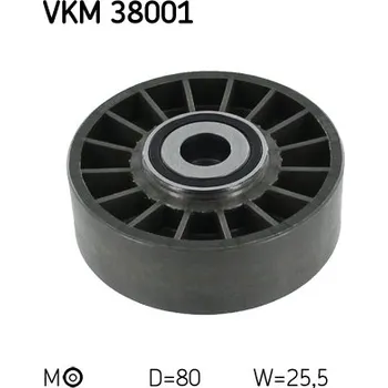 Napínák, žebrovaný klínový řemen SKF VKM 38001