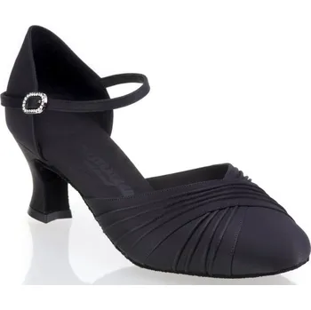 Dámská sálová obuv Rummos,Saténové taneční lodičky R346/50, černý satén 40.5
