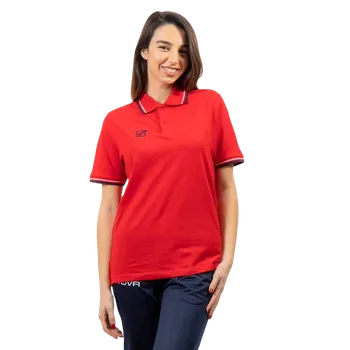 polokošile givova Piquet Action červená/tmavě modrá 1204 XL