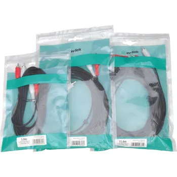 Audio kabel AV:link kabel 2x RCA samec - 2x RCA samec, 5m