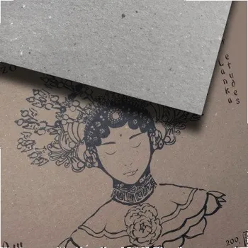 Umělecký papír Blok srí lanka lila Pallazzo kraftový papír 200 g/m² A5 40 listů