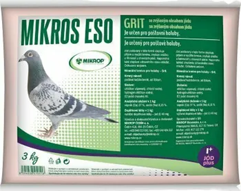 Krmivo pro ptáka ESO GRIT s jodem pro poštovní holuby plv 3kg