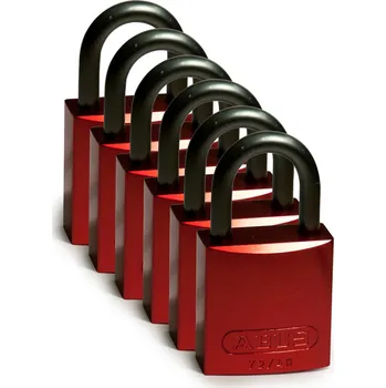 Visací zámek Full Alu Padlocks 25mm Sha KD Red/6