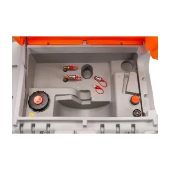 Palivové čerpadlo CEMO Dvouplášťová mobilní nádrž na naftu CUBE Mobil 980 l ke generátoru(11679)