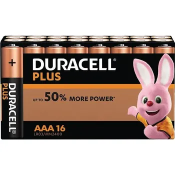 Duracell MN2400B16 Duracell Plus AAA 16 Pack