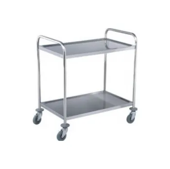 Vozík nerezový 2-policový