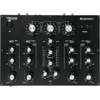 Mixážní pult Omnitronic TRM-402, 4-kanálový mixážní pult
