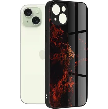 Pouzdro na mobilní telefon Pouzdro iPhone 15 Plus Techsuit - Glaze Series, Red Nebula