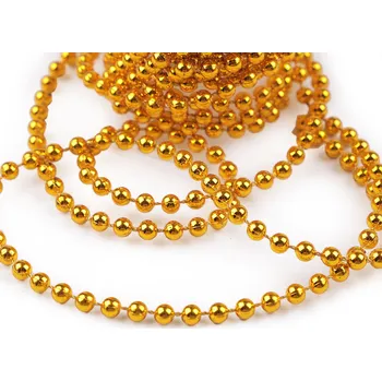 Vánoce Perlový řetěz Ø4 mm