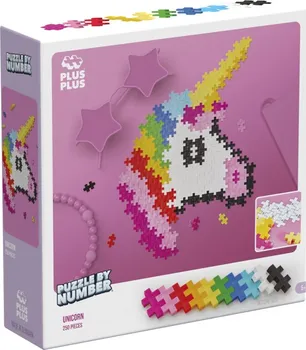 Puzzle Plus-Plus Puzzle podle čísel Jednorožec 250 dílků