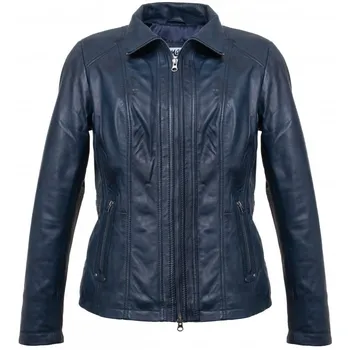 Dámská casual bunda Max Original Leather Emma Long modrá