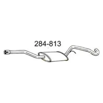 Střední díl výfuku Výfuk - BOSAL střední tlumič - díl výfuku FORD Kuga II 1.5i EcoBoost 4x2, 4x4, FORD Kuga II 1.6i EcoBoost 4x2, 4x4 (284813)