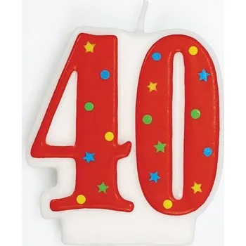 Dortová svíčka Čislice 40 dortová svíčka