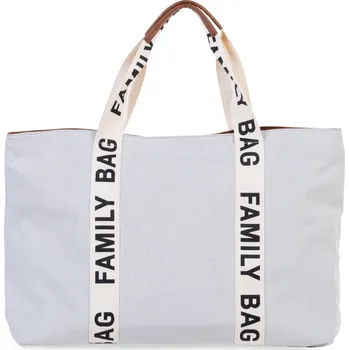 turistický batoh Childhome Cestovní taška Family Bag Canvas Off White