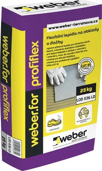 Průmyslové lepidlo Weber Saint Global Profiflex flexibilní lepidlo na obklady a dlažby LOD 536 LD 25 kg
