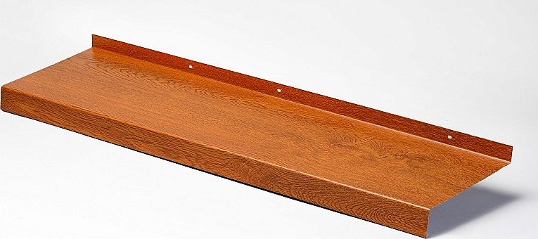 Pozinkované parapety Pozinkovaný parapety Zlatý dub šířka 90mm