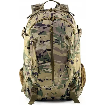 Městský batoh Vojenský taktický turistický batoh 35L survival přežití cp camouflage (Taktický batoh po vzoru batohů používaných v armádě. Pokročilý model o objemu cca 35l - pohodlný a funkční. Systém mnoha praktických kapes a přihrádek. Perfektní v bojových podmínkách,