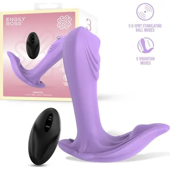 Vibrátor Engily Ross Donnyel Panty Vibrator with G-Spot Ball & Remote Control Purple