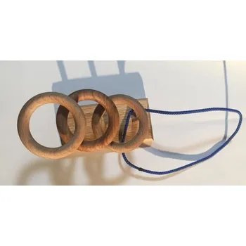 Hlavolam Hlavolam Cardanovy kruhy na stojanku 3 kruhy