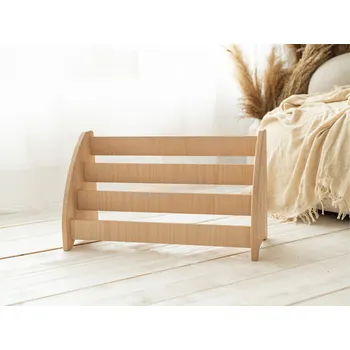 úložný prostor na hračky Montessori knihovna pro děti - Woodisio Vilma Barva: Přírodní dřevo, Variant: Mini