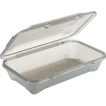 Jednorázové nádobí Contacto Menu box, GN 1/4, šedý polypropylen