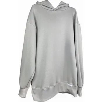 Pánská mikina Mimilove Pánská oversize mikina s kapucí Šedá