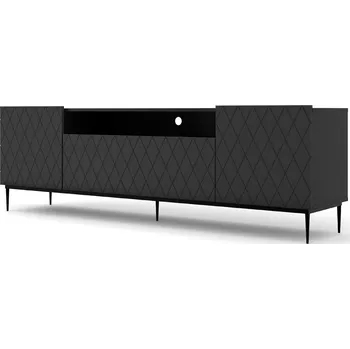 Televizní stolek ARTBm TV stolek DIUNA 193 2D1K | černý mat Provedení: Černý mat / černé nohy