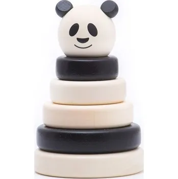 Dřevěná hračka Bajo Nasazovací věž Panda