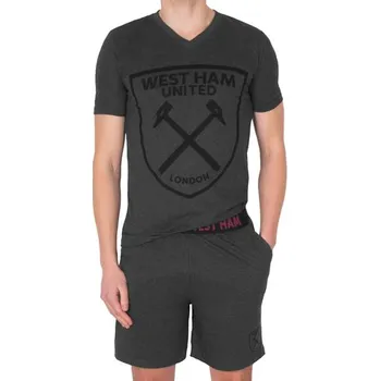 Pánské pyžamo Fan-shop Pyžamo WEST HAM UNITED Short grey velikost: S